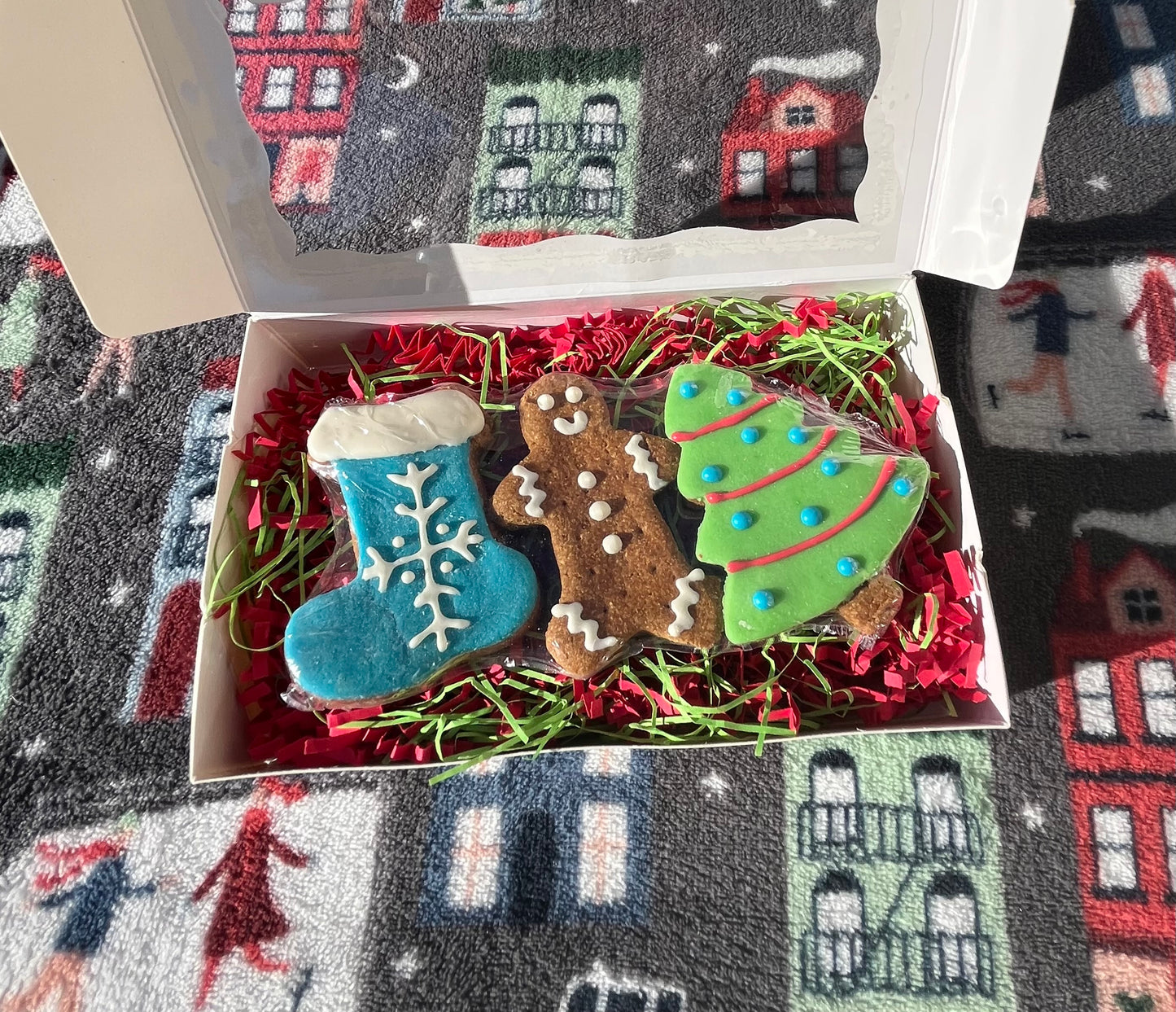 Happy Holidays Dog Treat Box