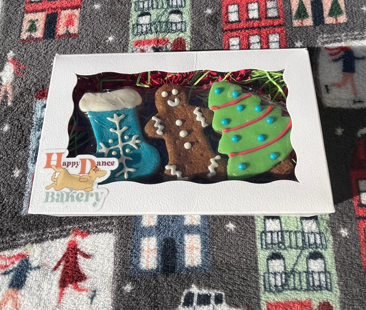 Happy Holidays Dog Treat Box