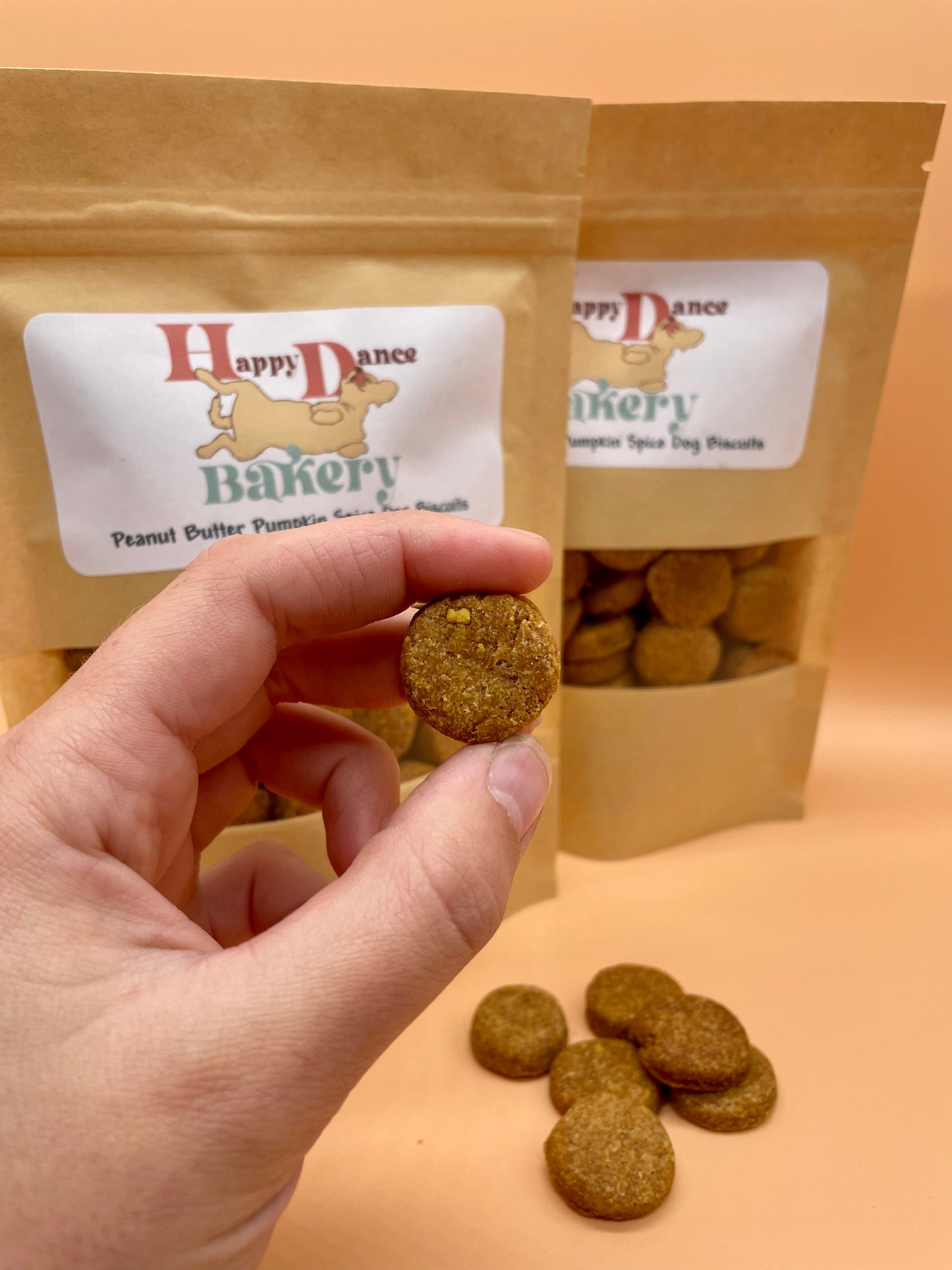 Peanut Butter Pumpkin Spice Dog Treats